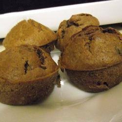 American Banana Muffins and Chocolate Drops Dessert