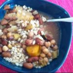 American Soup of Beans and Pearl Barley Appetizer