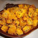 American Pumpkin Baked with Herbs Appetizer