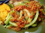 American Sauteed Zucchini Strings Appetizer