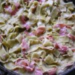 American Ham Noodles with Cream Appetizer