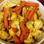 American Roasted Cauliflower and Carrots Appetizer