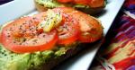 American Everyones Favourite Avocado Openfaced Sandwich Appetizer