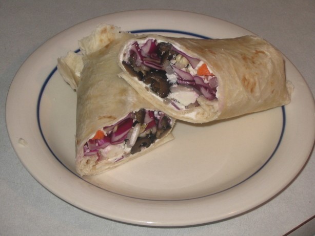 American Crunchy Veggie Tortilla Wraps Dinner