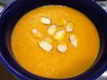 American Carrot With Toasted Almond Soup Appetizer