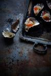 American Oysters with Lemon and Black Pepper Granita Appetizer