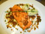 American Panfried Salmon with Shallots Appetizer