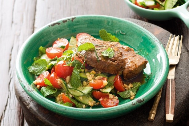 Thai Barbecued Thai Beef With Cucumber And Mint Salad Recipe Dinner