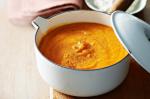 Spicy Sweet Potato Soup With Chilli Coriander Cream Recipe recipe
