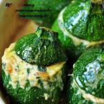 American Courgettes Stuffed to the Ricotta  Tomatoes  Cresson and Gears of Pines Appetizer