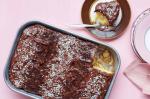 American Marthas Vanilla Sheet Cake With Maltedchocolate Frosting Recipe Dessert