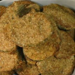 American Milanesas of Eggplant in the Oven Appetizer