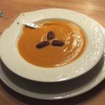 Butternut Pumpkin Soup with Pecan Crunch recipe