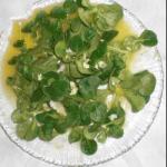 American Field Salad with Delicious Oranges Dressing Appetizer