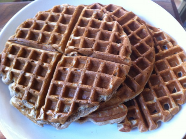 American Apple Cider Waffles Breakfast