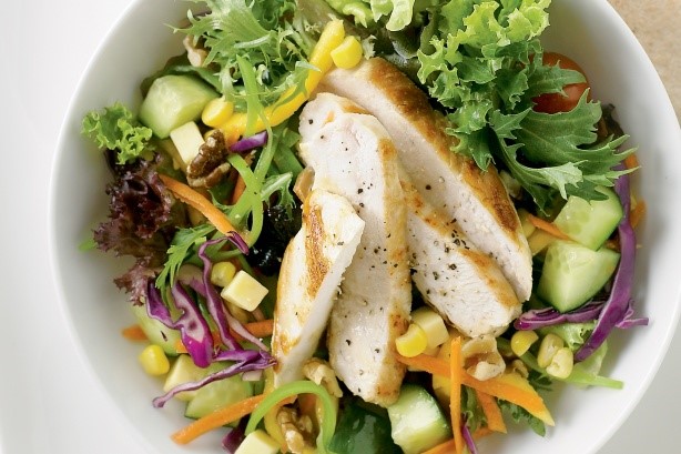 American Chicken And Mango Salad With Walnuts Recipe Appetizer