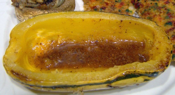 American Baked Delicata Squash With Lime Butter 1 Appetizer