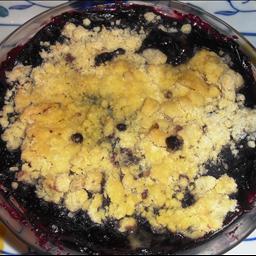 American Blueberry Maple Crisp Dessert