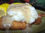 American Chicken With Mashed Potatoes and Buttermilk Gravy Appetizer