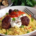 Moroccan Lamb Meatballs and Couscous recipe