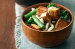 American Miso Kale And Crispy Tofu Soup Recipe Appetizer