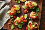 American Prawn Crostini With Spicy Tomato And Vodka Dressing Recipe Appetizer