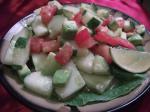 American Cucumber Tomato Surprise Salad raw Recipe Appetizer