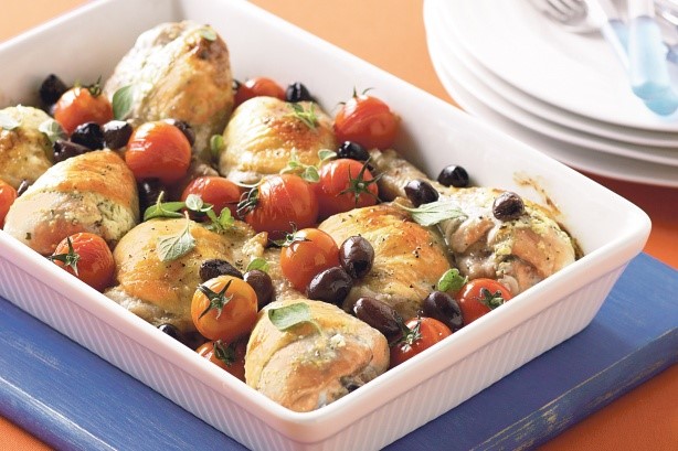 American Lemon Feta Roasted Chicken Recipe Appetizer