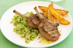 American Lamb Cutlets With Broad Bean Mash Recipe Dinner