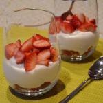 British Strawberries with White Chocolate Room Dessert