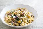 Pasta with Eggplant Feta and Mint Recipe recipe