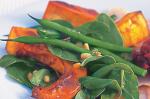 American Roast Pumpkin and Green Bean Salad Recipe Appetizer