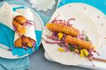 American Fish Finger And Slaw Burritos Recipe Appetizer