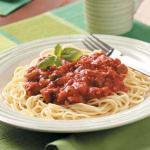 American Tangy Meat Sauce Dinner