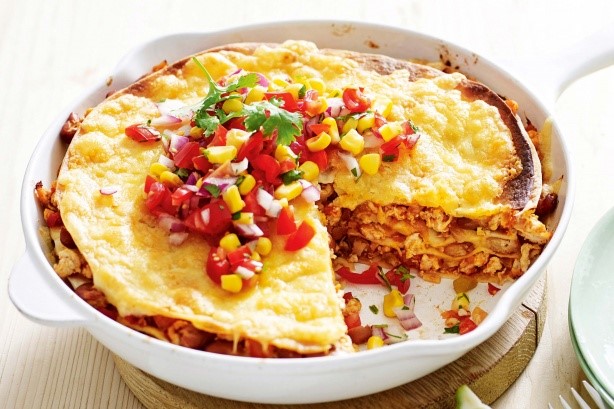 Mexican Mexican Chicken Tortilla Bake Recipe Appetizer