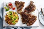 Mexican Cajun Tbone Steaks With Mexican Rice Recipe Appetizer