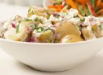 American Warm Potato Salad with Goat Cheese Appetizer