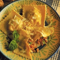 Italian Homemade Ravioli Dinner