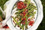 Barbecued Asparagus With Roast Capsicum Salsa Recipe recipe