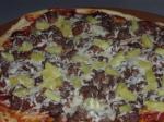 American Lower Fat Hamburger Pizza Dinner