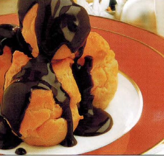 Spanish Profiteroles With Dark Chocolate Sauce Dessert