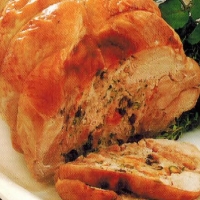 American Turkey Roll With Mandarin Sauce Dinner