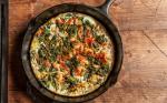 American Egg White Frittata with Shrimp Recipe Appetizer