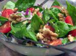 American Spinach and Red Onion Salad Appetizer