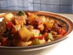 American Peppers and Greens Skillet Hash Appetizer