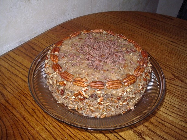 German German Chocolate Layer Cake With Coconut Pecan Frosting Dessert