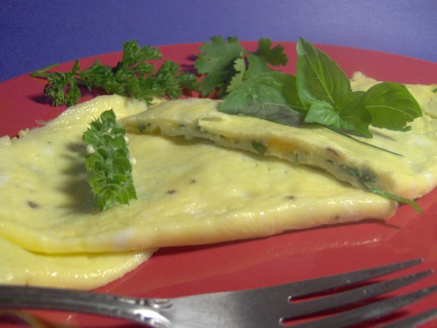 American Green Goddess Omelet Breakfast