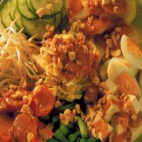 Indonesian Gado Gado Appetizer