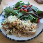 Canadian Bread with Crab and Chicken Appetizer