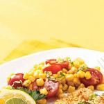 Canadian Sauteed Corn with Tomatoes and Basil Appetizer